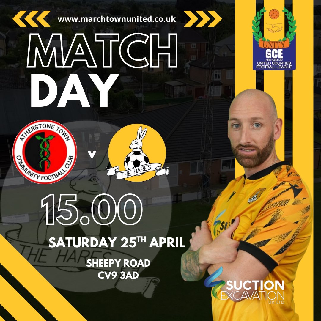 MarchTownFC's tweet photo. ⚽️🔶🔶⚽️ MATCH DAY 49 ⚽️🔶🔶⚽️
Today we travel to @FCAtherstone in the @utdcos South Playoff semi final. 

Please remember the coach leaves at 11.45 so arrive early at the club please. 

🏆 UCL South playoffs 
🆚 @FCAtherstone 
🗓 25th April 2026
⏰ 15.00 https://t.co/wq5ILKh5YV