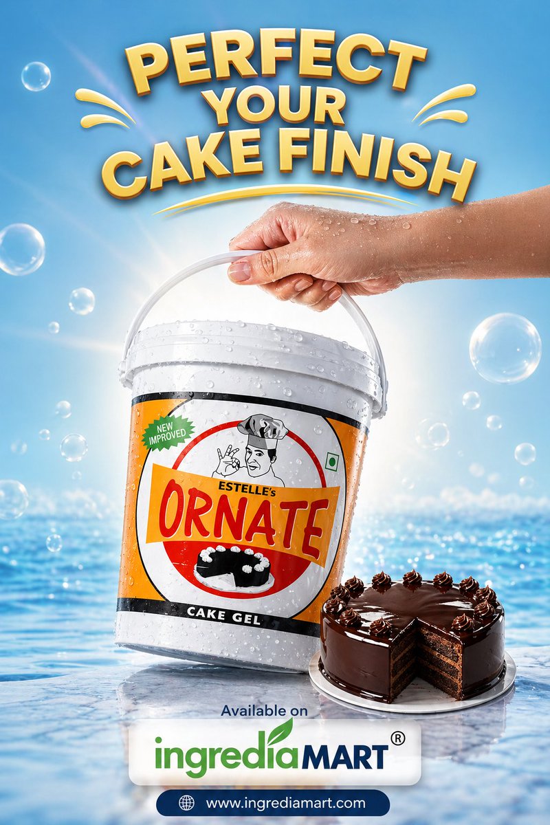 IngrediaM99254's tweet image. Perfect your cake finish ✨🍰
Get that premium shine with Estelle’s Ornate Cake Gel.
Now available on ingrediaMART
🌐 ingrediamart.com

#Baking #CakeDecor #FoodBusiness