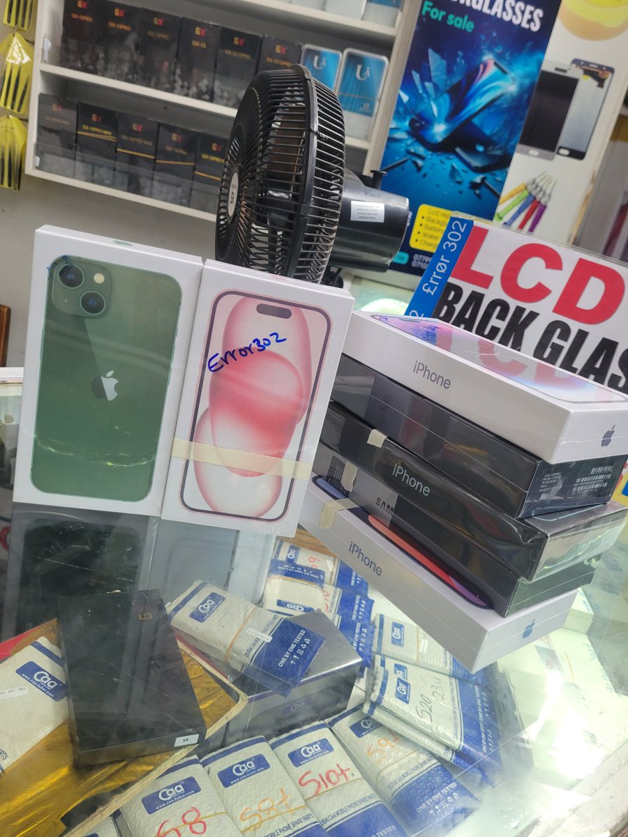 Boxed Phones
Lcds
Backglasses 
Sam, Pixel &amp; Apple watches
0779944905