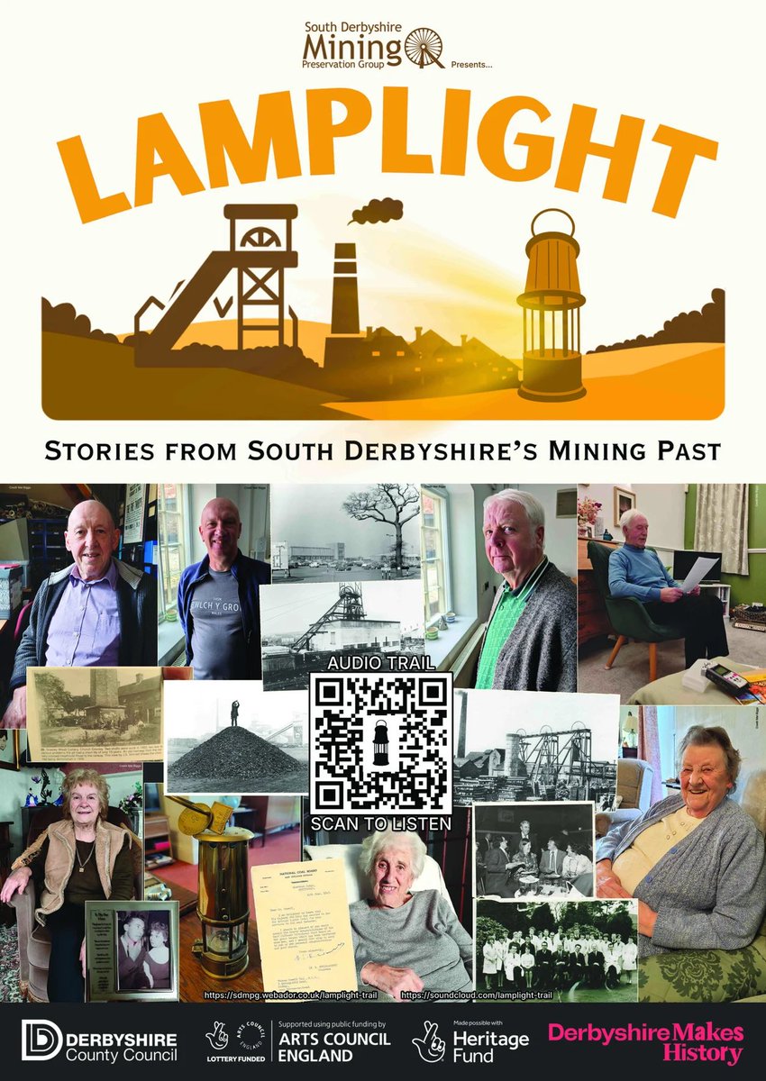 Visit 'John' the ghostly virtual miner in the glaze room @sharpespotterymuseum on Saturday 25th April, and pick up an audio trail guide to scan the QR code and listen to the audio trail online in your own time.
#DerbyshireMakes #DerbyshireMakes2026 #Swadlincote #MiningHistory