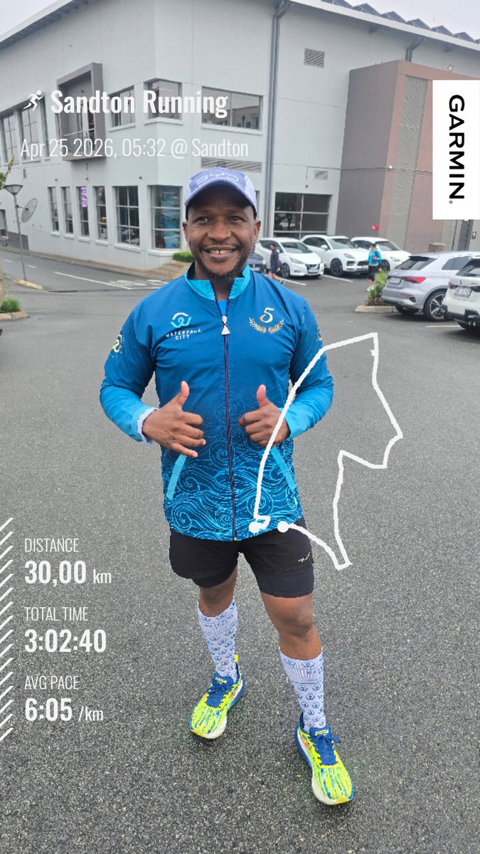 kgampib's tweet image. Saturday morning LSD done 🏃🏾‍♂️ #runjozi #challengeyourself #fighting4fitness #RunningWithTumiSole #waterfallAC #paintedmyrun