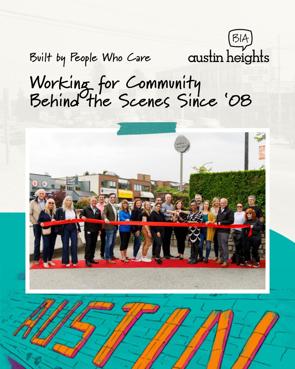 AustinHeights's tweet photo. Meet the team behind #AustinHeightsBIA 🙌

Our work is made possible by a dedicated team, board members, and volunteers. From safety + advocacy to beautification + events, we work to help shape the district you know and love, alongside our valued partners💙 https://t.co/PDtRe5B6nX