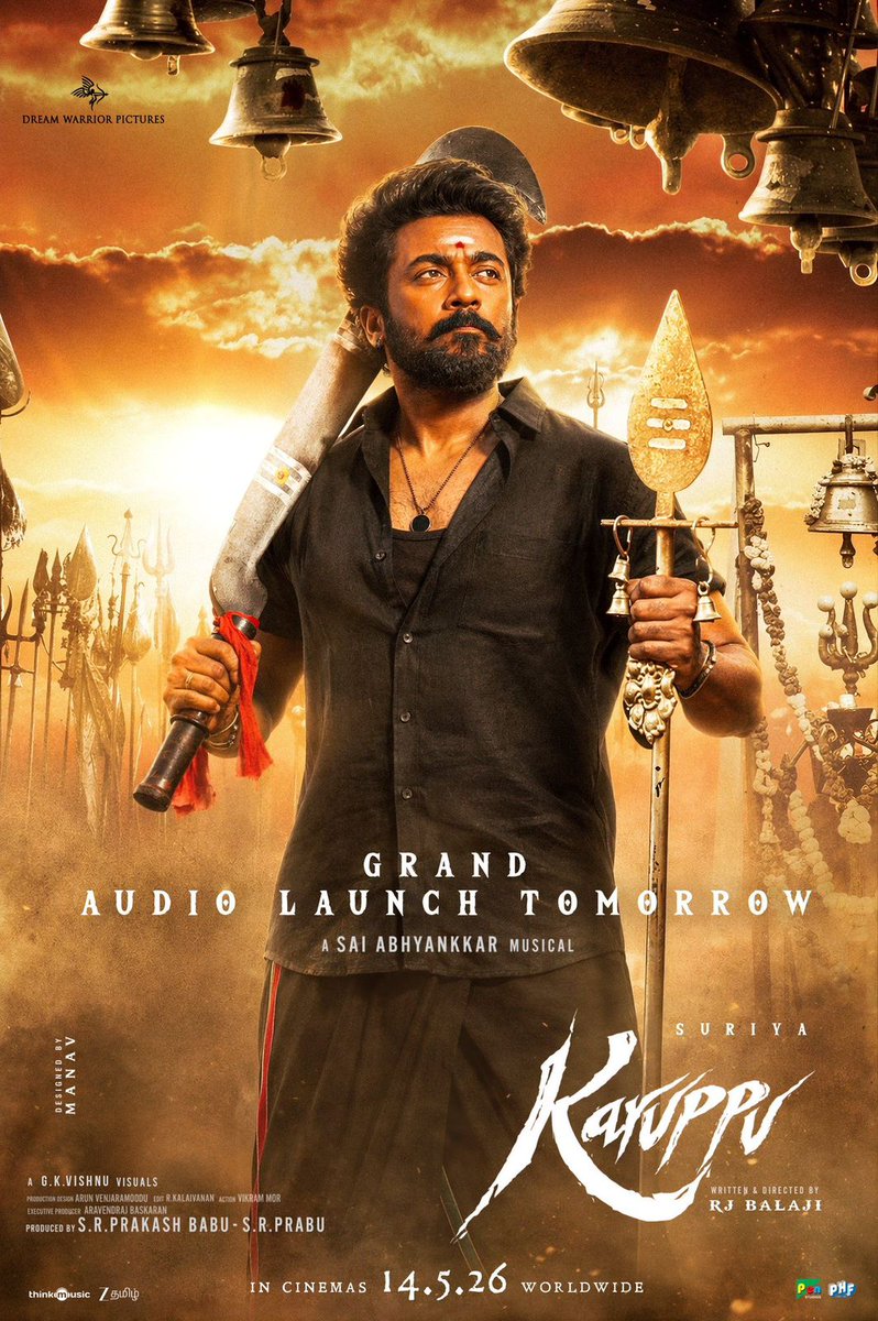 KaruppuMovie's tweet photo. Blast designs 🧨 
Keep going @itz_Manav_23 

Get ready #AnbaanaFans for the grand audio launch 💥

#Karuppu https://t.co/tqVJr7hH0F