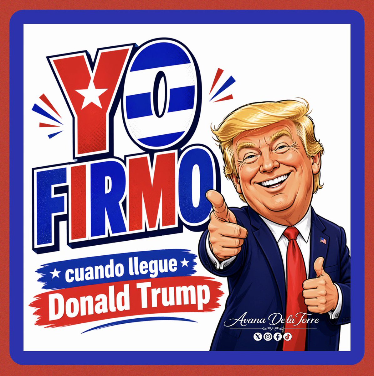 Si tú también estás esperando lo mismo que yo, comparte: yo firmo cuando llegue Papi Trump ‼️ Avana De La Torre