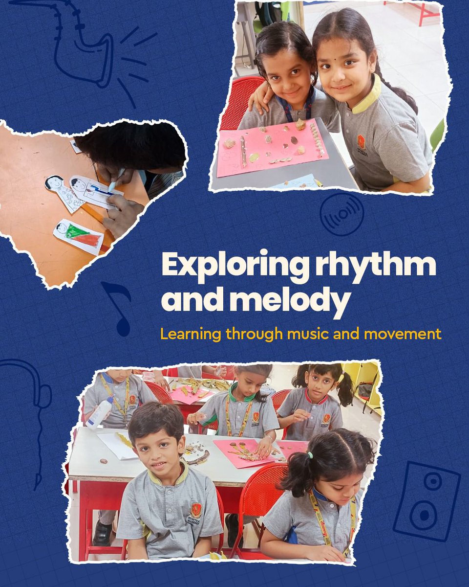 SuchitraAcad's tweet image. Creativity in motion, expression in every note 
Our Cambridge students explored the power of music and art building confidence, collaboration, and individuality through every rhythm and brushstroke.

#creativelearning #suchitraacademy  #holisticdevelopment #cambridgestudents