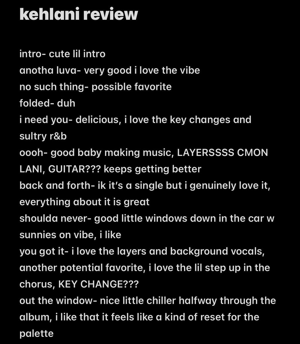 levihingeley_'s tweet photo. kehlani review from an unqualified frequent music listener: https://t.co/AtgVyLL4ne