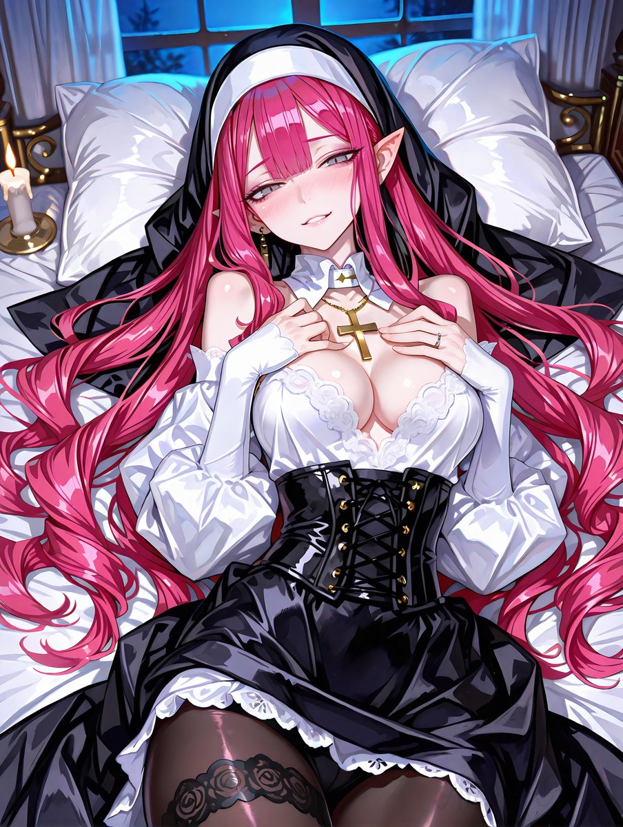 OkitaAIArts's tweet image. 「……ぎゅーって、してくれるんでしょ？　待ってるわよ」 
#AIart #AIイラスト #FGO