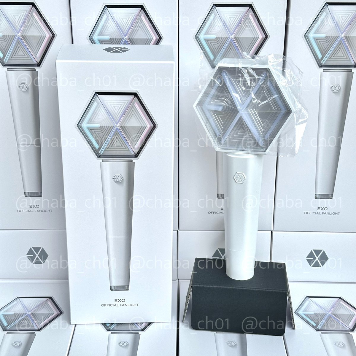 ❀ 𝕔𝕙𝕒𝕓𝕒 | แท่งไฟ treasure • exo พร้อมส่ง tweet media