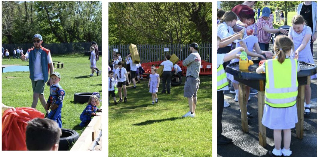HallParkPrimary's tweet photo. Our @OPAL_CIC journey was celebrated with an open afternoon for our school community. OPAL Rangers shared the impact on our playgrounds before inviting parents to experience play with us. Sunshine, smiles and play, a fabulous end to our week. https://t.co/U27C1SxIB2
