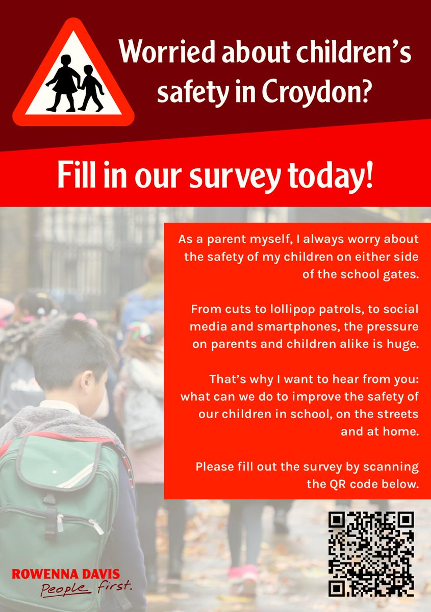 will_linsdell's tweet image. We're concerned about children's safety in &amp;amp; out of school, especially as the Tory Mayor has axed lollipop patrols across Croydon.

We want to hear your views on what actions we should take.

Please watch our video and complete the short survey. 

#PeopleFirst @RowennaDavis