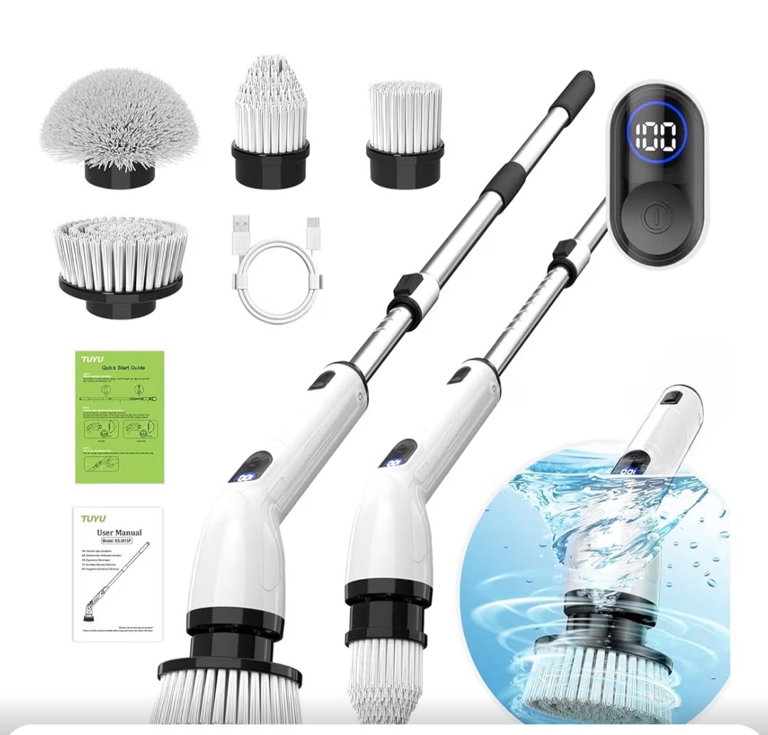 umairisnoob's tweet photo. 🏠✨This viral smart electric spin scrubber with an extension handle does all the hard scrubbing for you. No more back pain! A total Amazon home essential. ☁️🤍
Grab the Amazon 'Overall Pick' here 👇
🔗https://t.co/O594WeTXcX
#AmazonFinds #CleaningHacks #AestheticHome #HomeReset https://t.co/A8nDcDbu4A