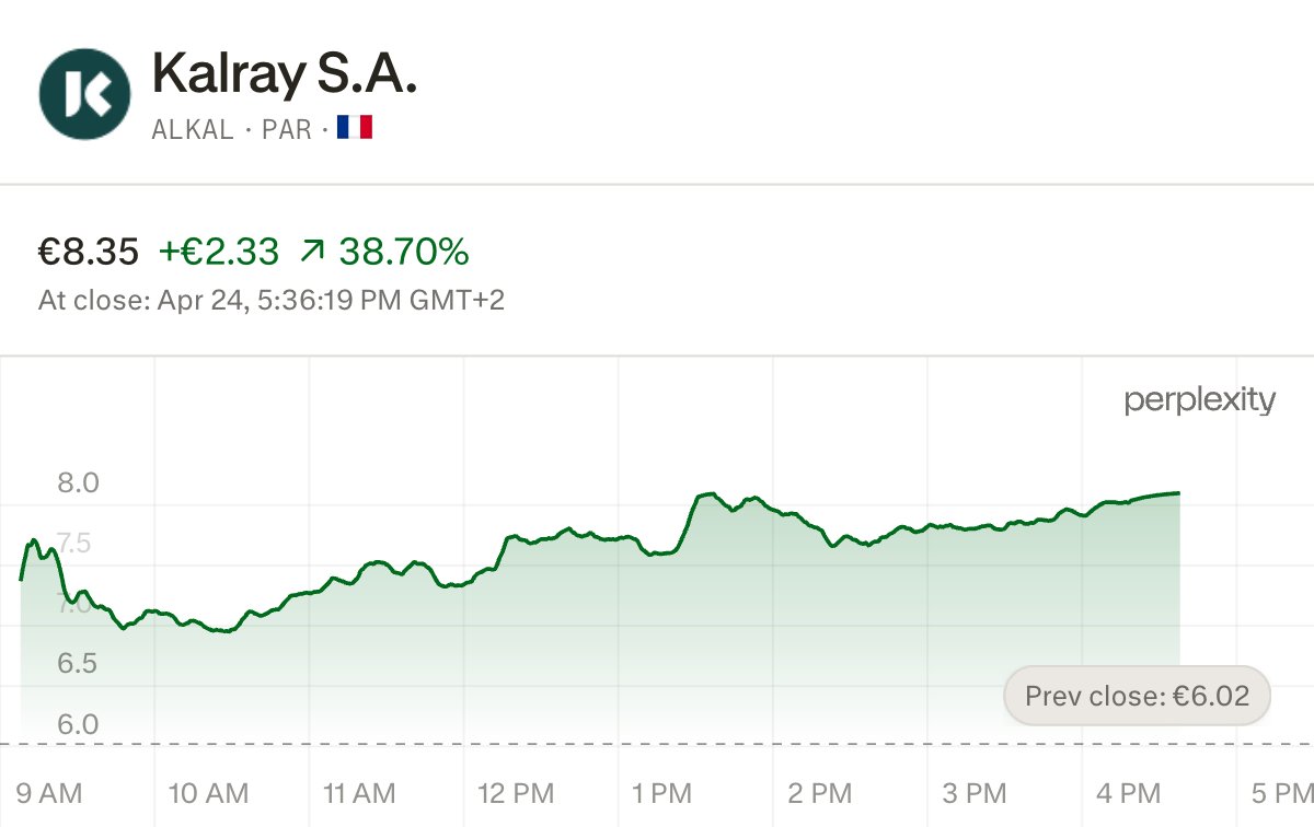 noegrs_research's tweet photo. The EU is pouring billions into AI sovereignty -> gigafactories, sovereign compute, the European Chips Act, Mistral at €10B+, and more.

There are very few public companies that can capitalize on EU sovereignty (apart from $NBIS 🤭). 

However there is a french microcap which just finished transitioning to a DPU IP business, and every one of those AI gigafactories will need DPUs.

DPUs are the data offload layer, handling networking, security and storage so the GPUs can compute.

NVIDIA $NVDA solved this by buying Mellanox for $7 billion in 2019. However, there was no Europeans alternative, until now.

There is exactly one European DPU IP company on a public exchange, and yesterday it printed its first positive EBITDA in company history.

It's $ALKAL (Kalray, with €66M MC, trading onEuronext Growth Paris).

Here is the breakdown of their 2025 financials:

Semi revenue: €3.6M -> €14.3M (+296% YoY, 4x)
Gross margin: 51.5% -> 93.3% (!!)
EBITDA: -€3.9M -> +€6.2M (first ever positive)
FCF: -€21.1M -> +€2.3M

Growing 40 percentage point in 1 year is enabled due to the company finishing transitioning from a capital-intensive fabless model to an IP licensing + co-design services model.

That's what $ARM, $CEVA, $SNPS look like. Not what fabless chip designers look like.

They also have a live pipeline : 

-> Openchip partnership already producing (€4M IP license + €10M services), and Openchip just signed NEC in Japan 
-> New €10M+ contract being finalized with "an AI & HPC infrastructure leader" over 18 months 
-> Plus royalties on the final chips produced 
-> 2026 guidance: double-digit revenue growth and further EBITDA improvement

The main concern for me is that they only have 2M in cash and c.8M in debt, so the burn rate is a watch. But if they can sustain FCF positivity this shouldn't be a concern.

Further, on their cap table they have : 
NXP Semiconductors $NXPI
CEA (French sovereign tech research)
Safran $SAF
Bpifrance (French Sovereign Investment Fund)

This is a French sovereign-backed semi IP holder with $NXPI as a strategic shareholder sitting only at €66M MC, 
$ARM trades at ~30x revenue as a pure IP licensor. $CEVA at ~5x.

If $ALKAL hits ~€20M of semi revenue in FY26 (their double-digit guidance implies it) and the market reprices it as an IP licensor at even 8x, that's €150M+ MC -> 2-3x from here.

I personally think this is the cleanest listed pure-play on European AI compute sovereignty in the market.