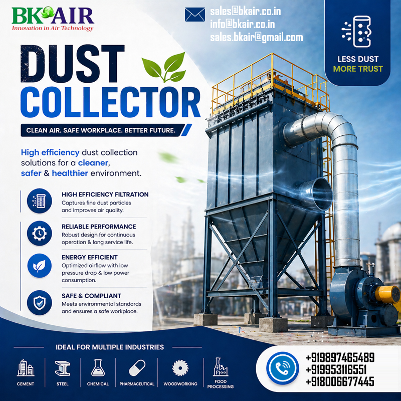 rajbkair's tweet image. Bkair specializes in innovative dust collector systems in India.
For inquiries, Call +91-9897465489. Let's improve air quality together!
#DustControl #ManufacturingExcellence #CleanEnvironment