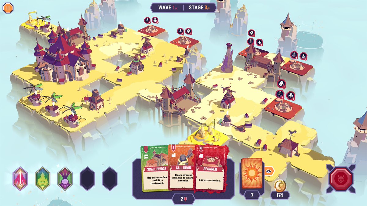 Flamehead_Games's tweet image. We have some cozy chill moments and some increment escalation moments in our game!
What do you prefer on a Saturday morning?😄

#Screenshotsaturday #Towerdefense #Deckbuilder #roguelike #Indiegame #GameDev