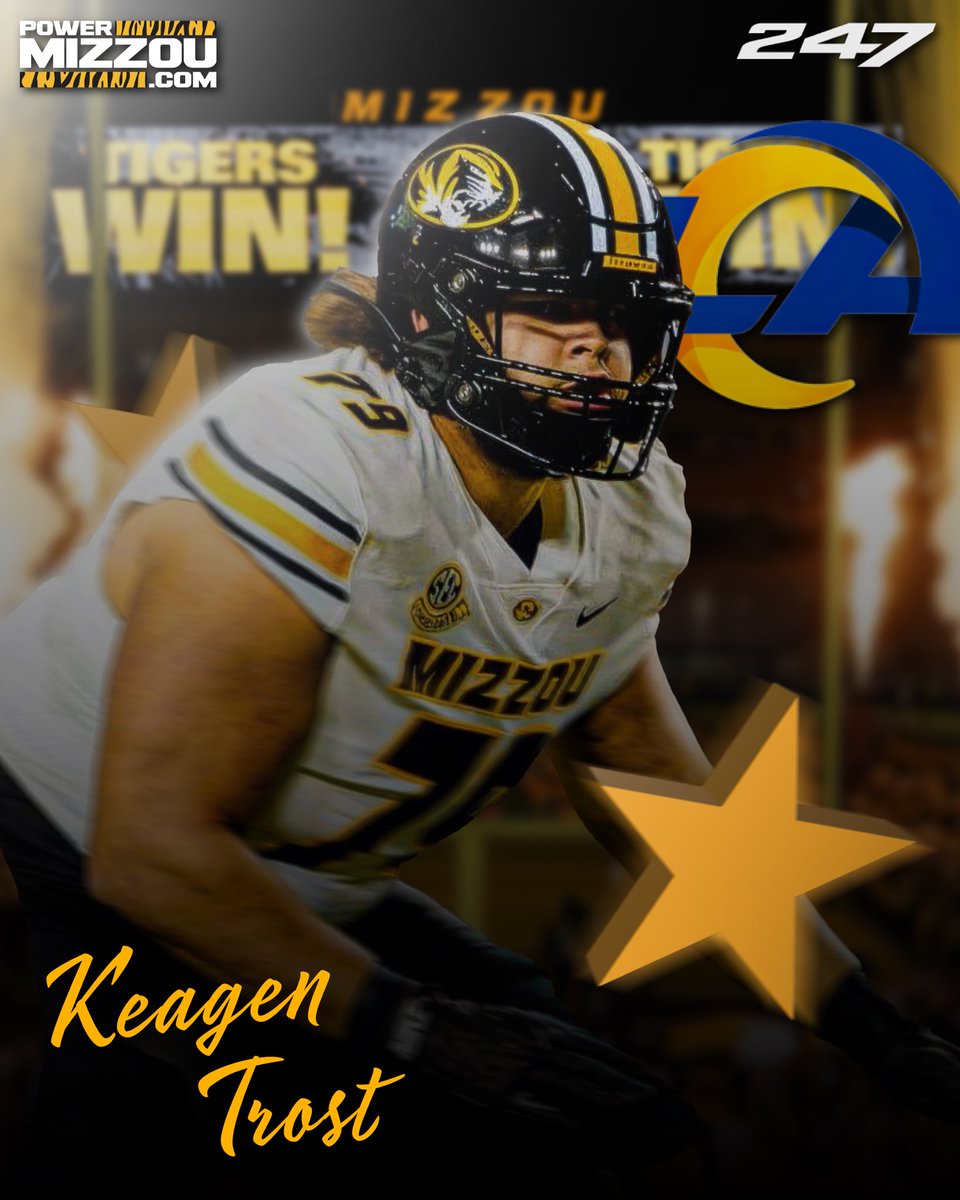 PowerMizzoucom's tweet image. BREAKING: The Los Angeles Rams have selected #Mizzou OT Keagen Trost with the 93rd pick in the NFL Draft 🤩👏

Read the full details at the link below ⬇️

247sports.com/college/missou…