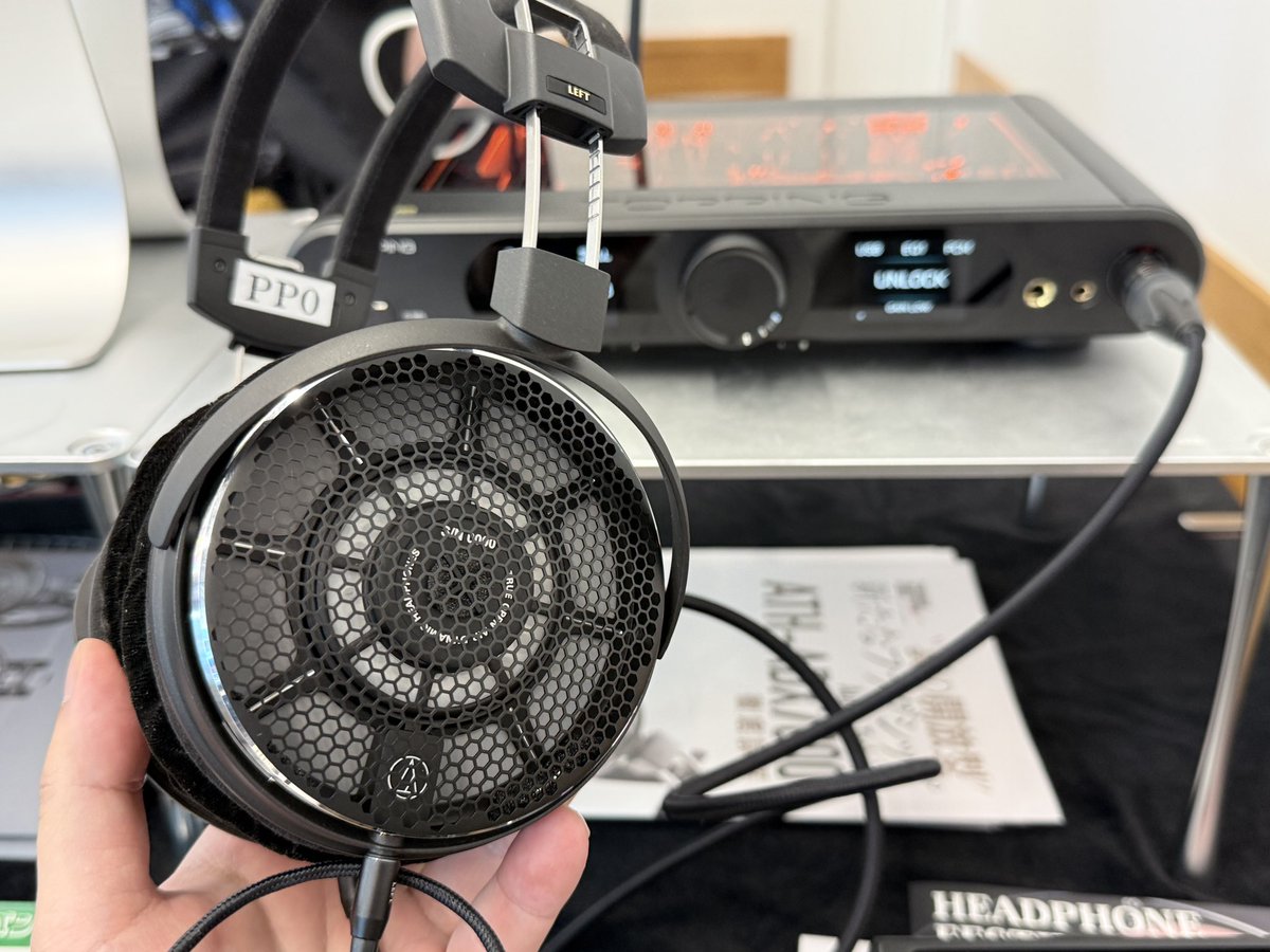 Rurushu107's tweet image. DX9discreteでadx7kを試聴しようとしたら、素敵なカスタマイズされてますねって褒められたw あ、そこですか！　#musin #topping #adx7000