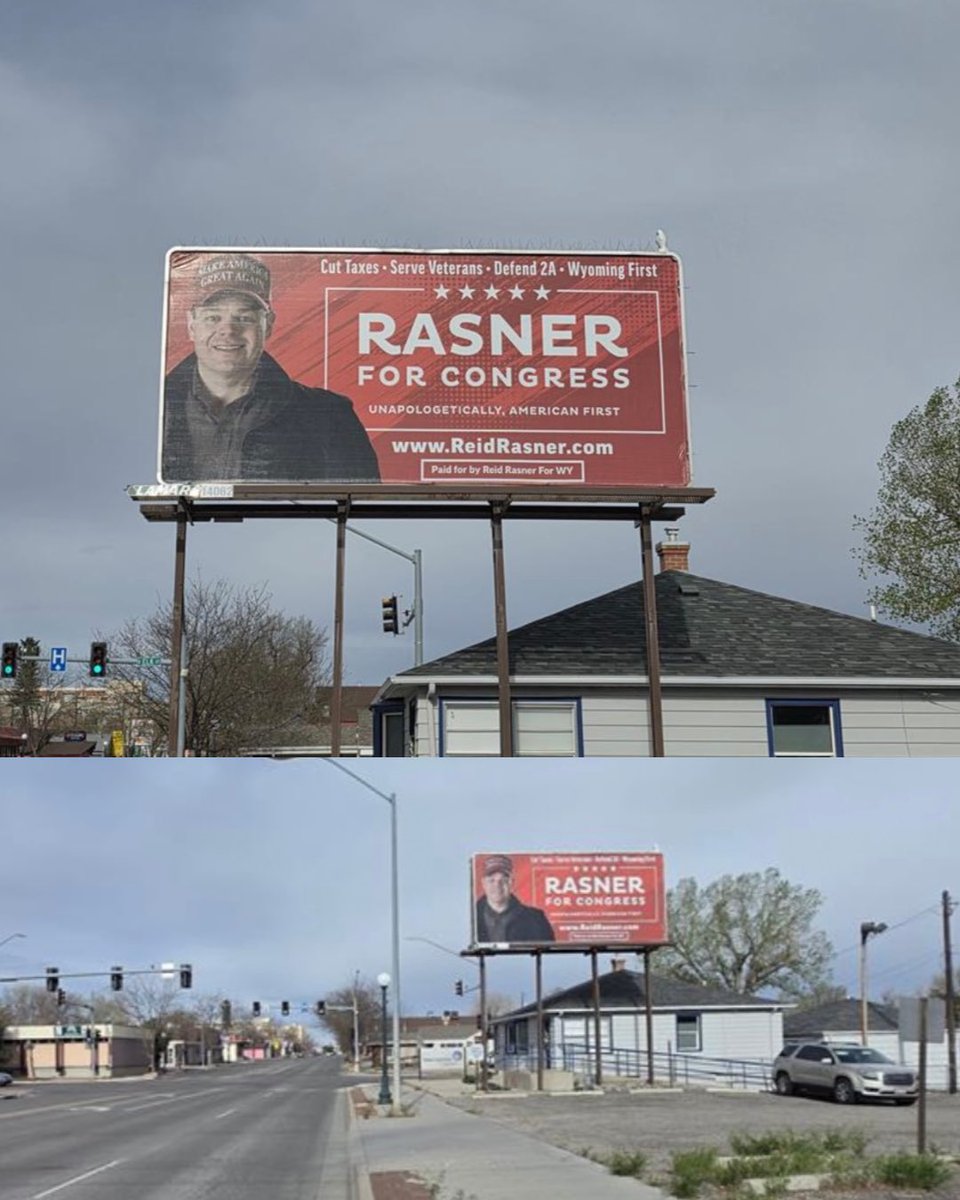 Rasner4WY's tweet image. ANOTHER ONE!!!  👀 Big Beautiful Billboards. #Rasner4WY

#Trump #MAGA #MAHA