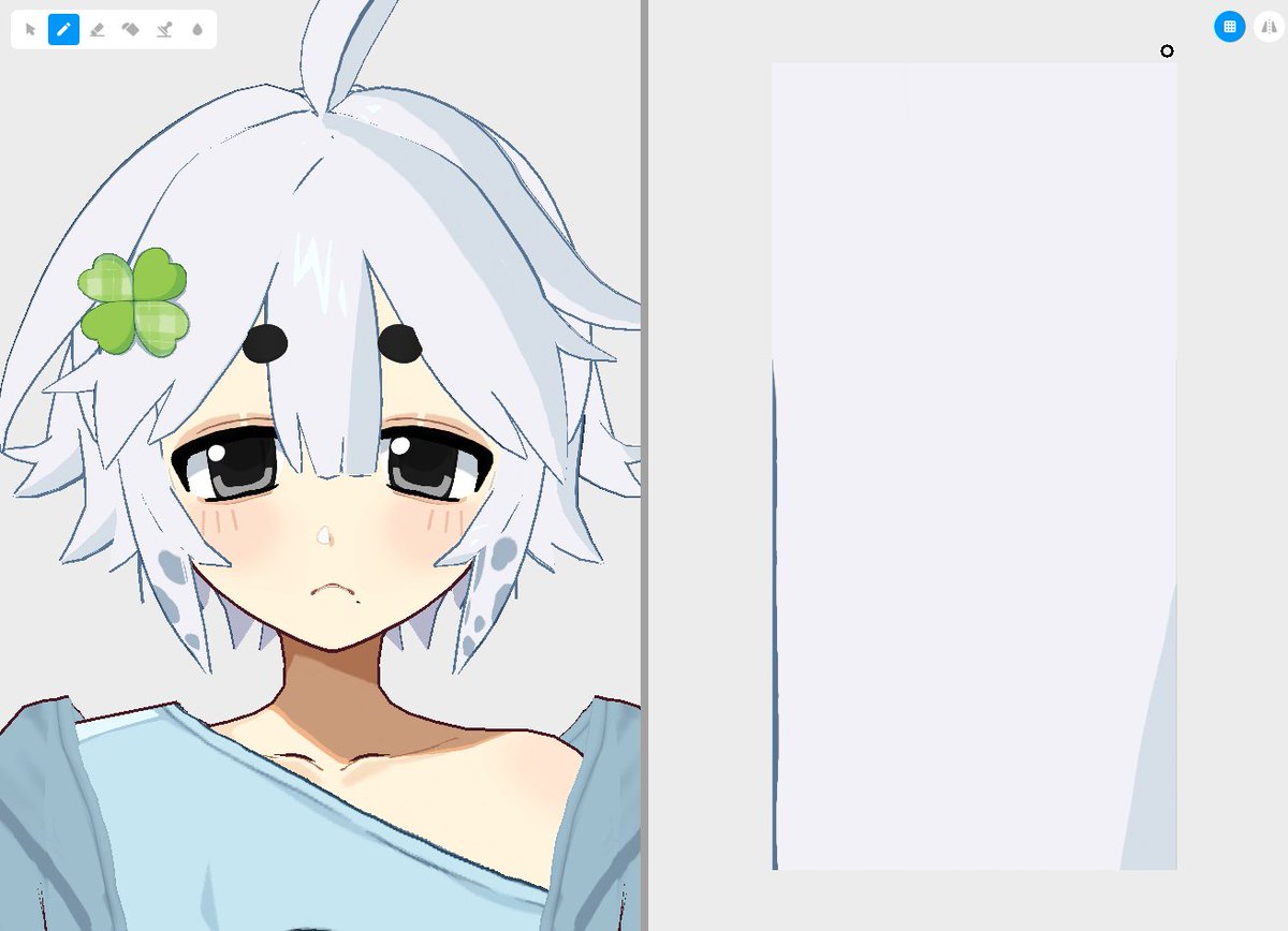 mofupantsu's tweet photo. for those who would like to emulate a similar style, here are what my textures look like! 

eyeliner-> eyes-> hair-> skin https://t.co/NvjM9g7jIm