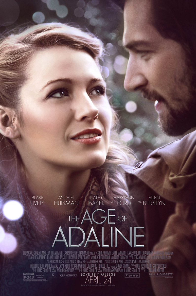 FilmNewsNos's tweet image. 🎬MOVIE HISTORY: 11 years ago today, April 24, 2015, the movie ‘The Age of Adaline’ opened in theaters!

#BlakeLively #MichielHuisman #HarrisonFord #AnthonyIngruber #LyndaBoyd #EllenBurstyn #CateRichardson #IzabelPearce #KathyBaker #AmandaCrew #PeterJGray #HughRoss