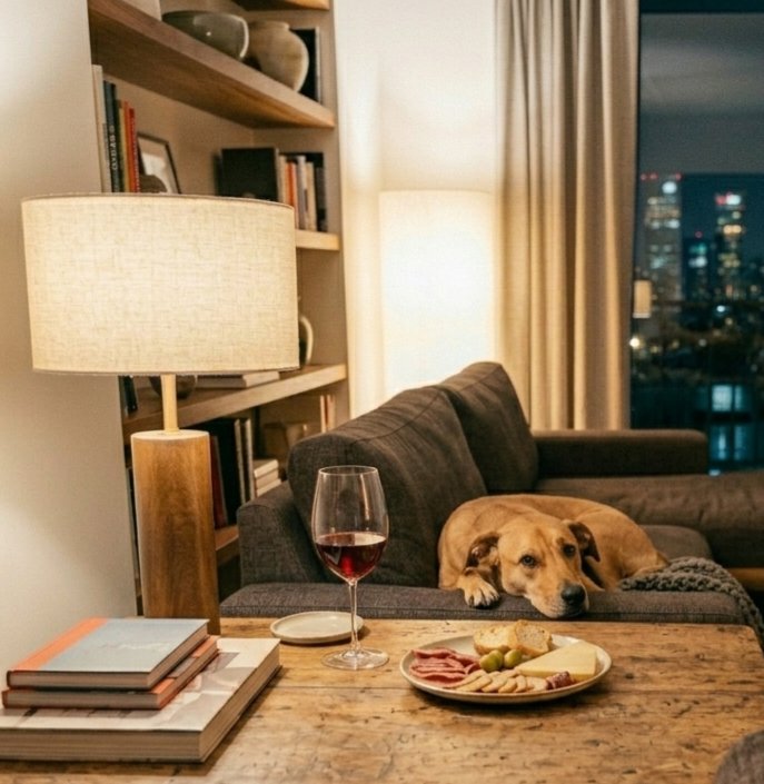 Larryyuriel79's tweet photo. Noche de viernes: buen vino, algo para picar y la mejor compañía en casa. 🍷🐕 No se necesita más para cerrar la semana con broche de oro. Salud por los momentos de paz. ✨

​#Lifestyle #Relax #FridayNight https://t.co/4orDaqV2g1