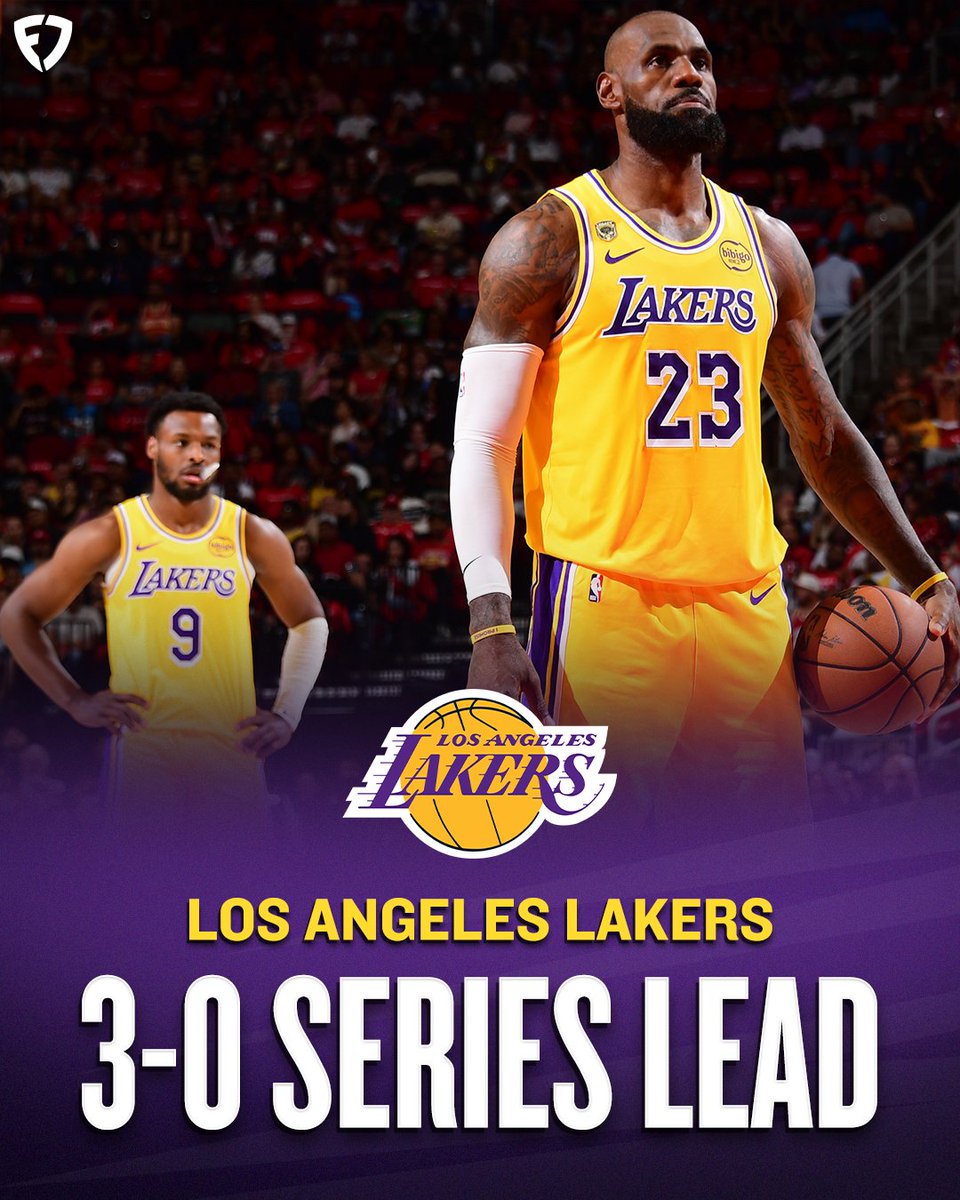 FanDuel's tweet image. THE LAKERS TAKE A 3-0 LEAD 😱

Sweep incoming? 👀

#NBA | #LakeShow