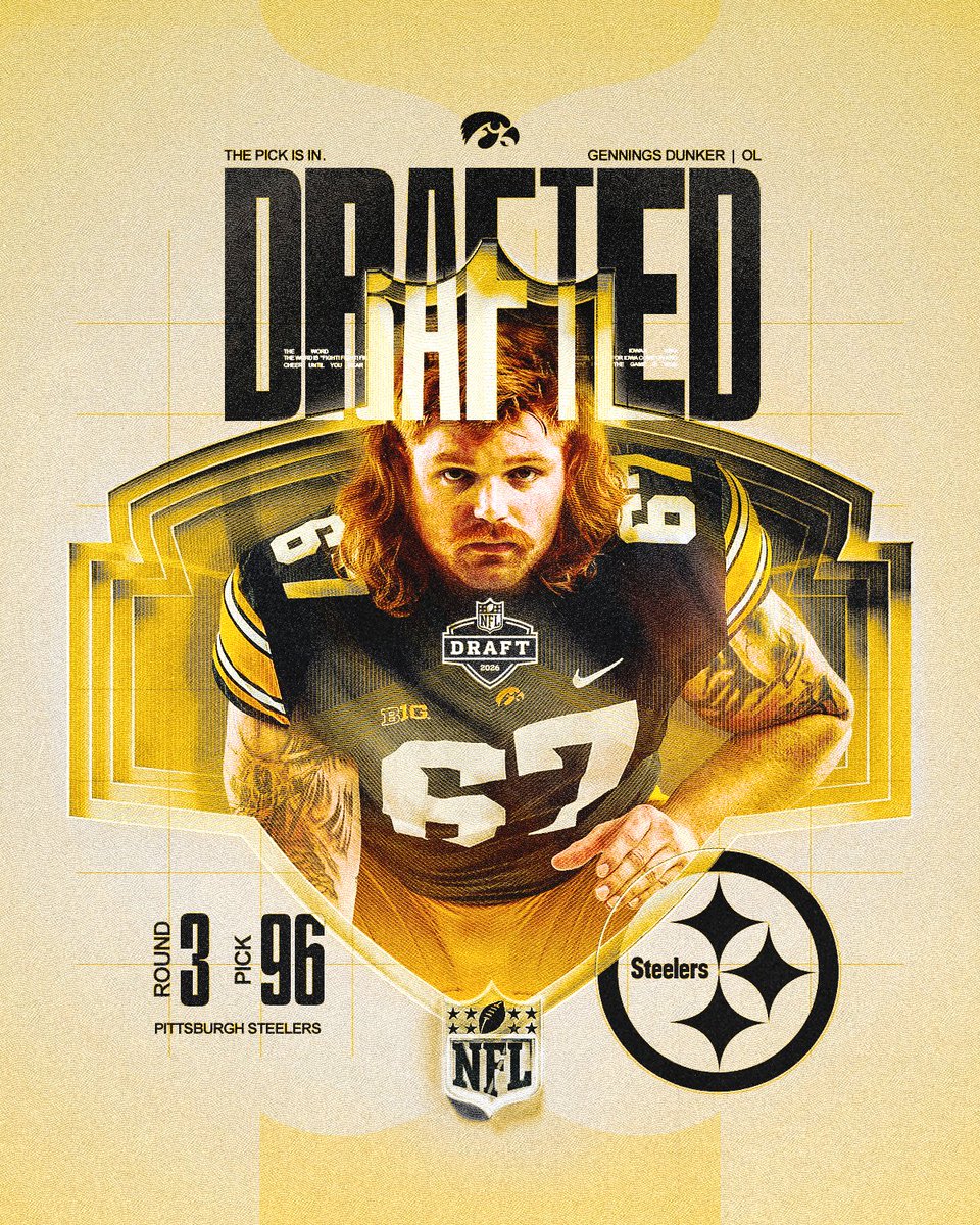 Back in the Black &amp; Gold 

<a href="/gennings_dunker/">Gennings Dunker</a> ➡️ <a href="/steelers/">Pittsburgh Steelers</a>

#NFLHawks x #NFLDraft