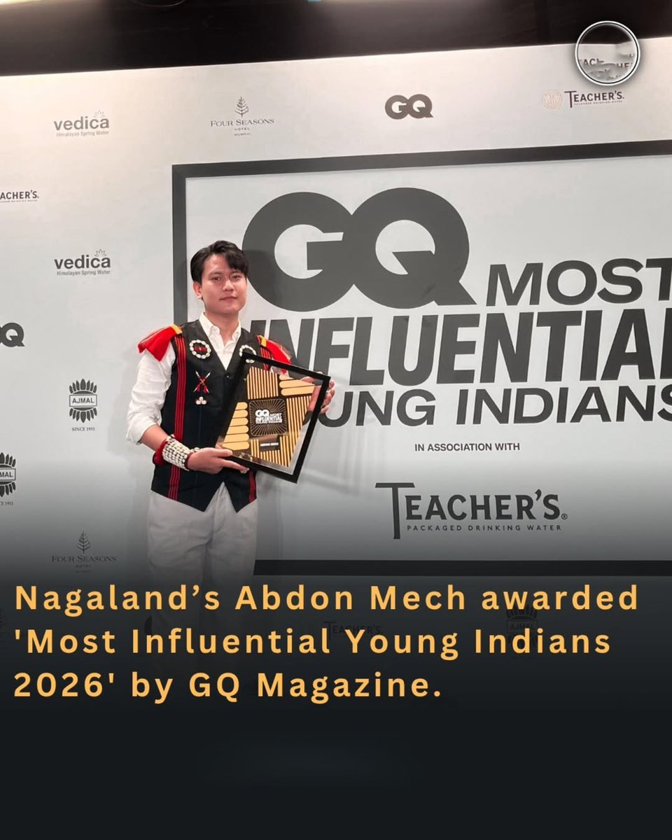 Abdon Mech makes history as the first Naga on GQ’s Most Influential #Young Indians list, shining as both awardee and performer at the #star studded night. 
#Nagaland #Kohima #GQExclusive
