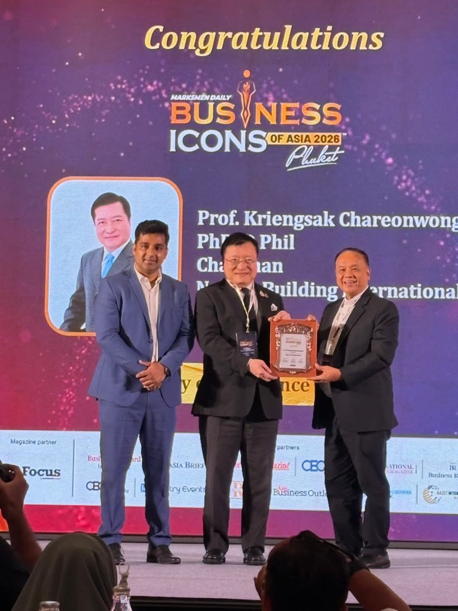 drdancando's tweet image. ดร.แดน คว้า Legacy of Excellence Honour Award 🏆 ในงาน Business Icons of Asia 2026 ยกย่องผู้นำที่กำหนดอนาคตเอเชีย สะท้อนบทบาทขับเคลื่อนเศรษฐกิจและความร่วมมือระดับโลก ณ ภูเก็ต
#BusinessIconsofAsia2026 #LeadershipExcellence #AsiaLeaders #GlobalLeadership #ดรแดน