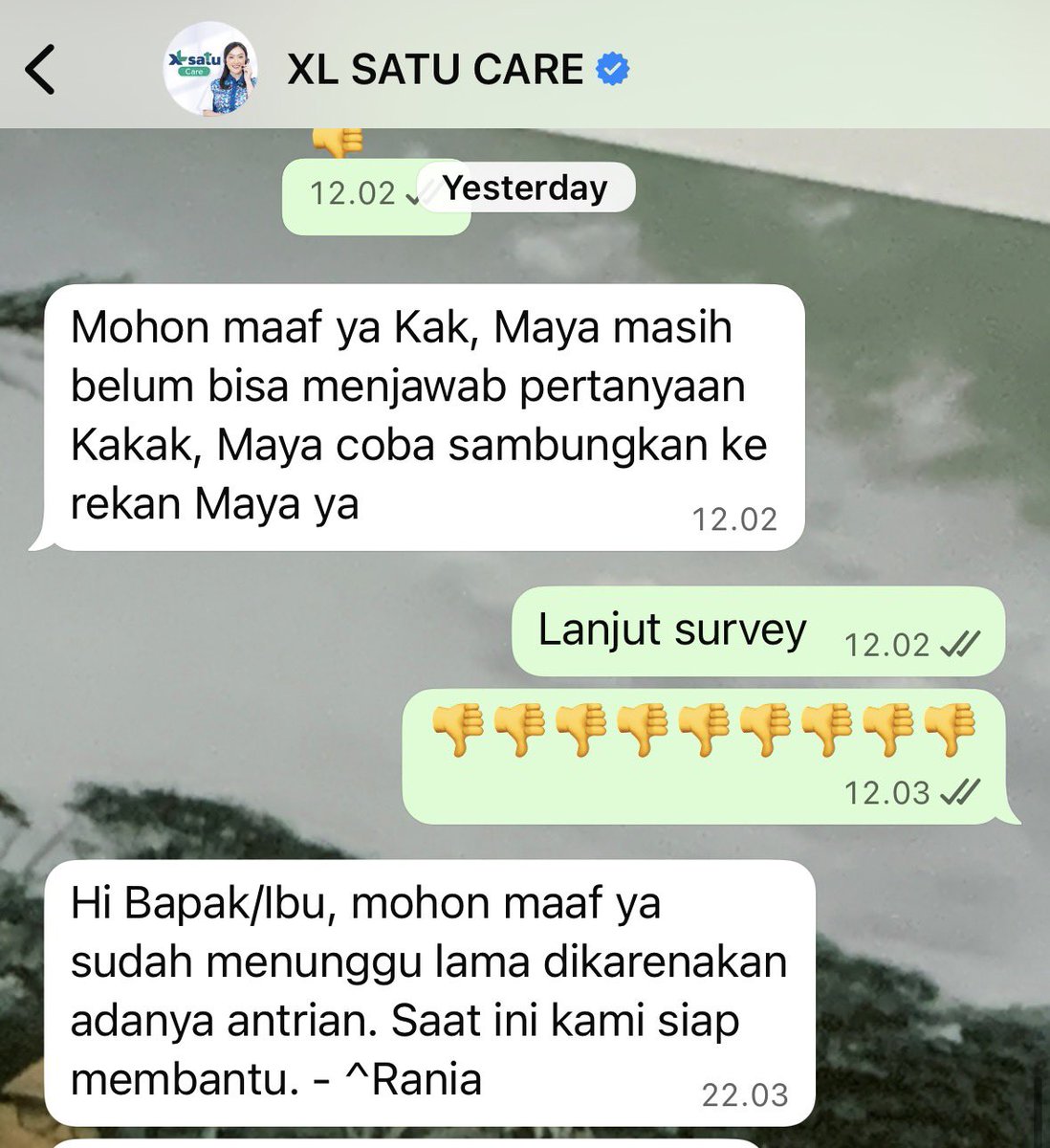 weedheey's tweet photo. @myXL Sejak First Media gabung XL, pelayanan CS nya makin buruk saja - mana aplikasi myXL nya juga dudul klik call center minta update apps, pdhal sudah update terakhir - call CS juga butuh waktu 10 menit itupun tdk selesaikan masalah - channel WA saja butuh waktu menunggu 10jam https://t.co/WGPz4dm0i8