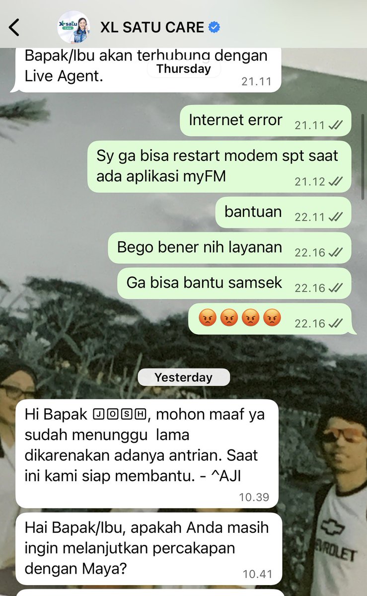weedheey's tweet photo. @myXL Sejak First Media gabung XL, pelayanan CS nya makin buruk saja - mana aplikasi myXL nya juga dudul klik call center minta update apps, pdhal sudah update terakhir - call CS juga butuh waktu 10 menit itupun tdk selesaikan masalah - channel WA saja butuh waktu menunggu 10jam https://t.co/WGPz4dm0i8