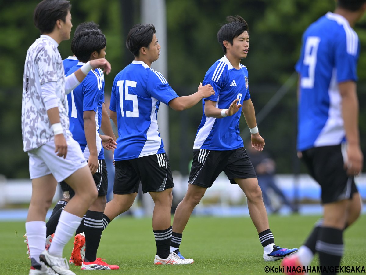 W杯予選控えるU-17日本代表が大学生相手に5-0ゴールラッシュ!! 神戸U-18里見汰福が2G2Aで猛アピール https://t.co ...