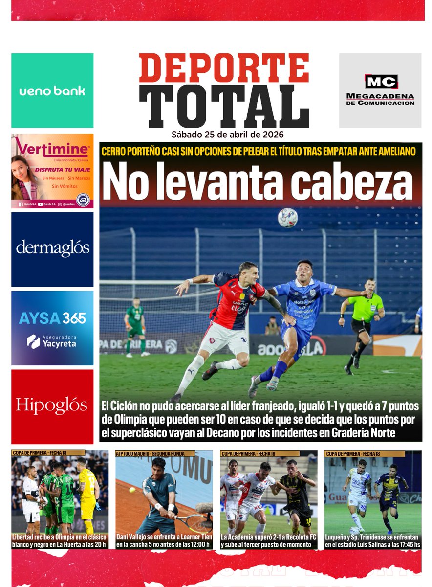 Deporte Total 📻⚽️🇵🇾 tweet media