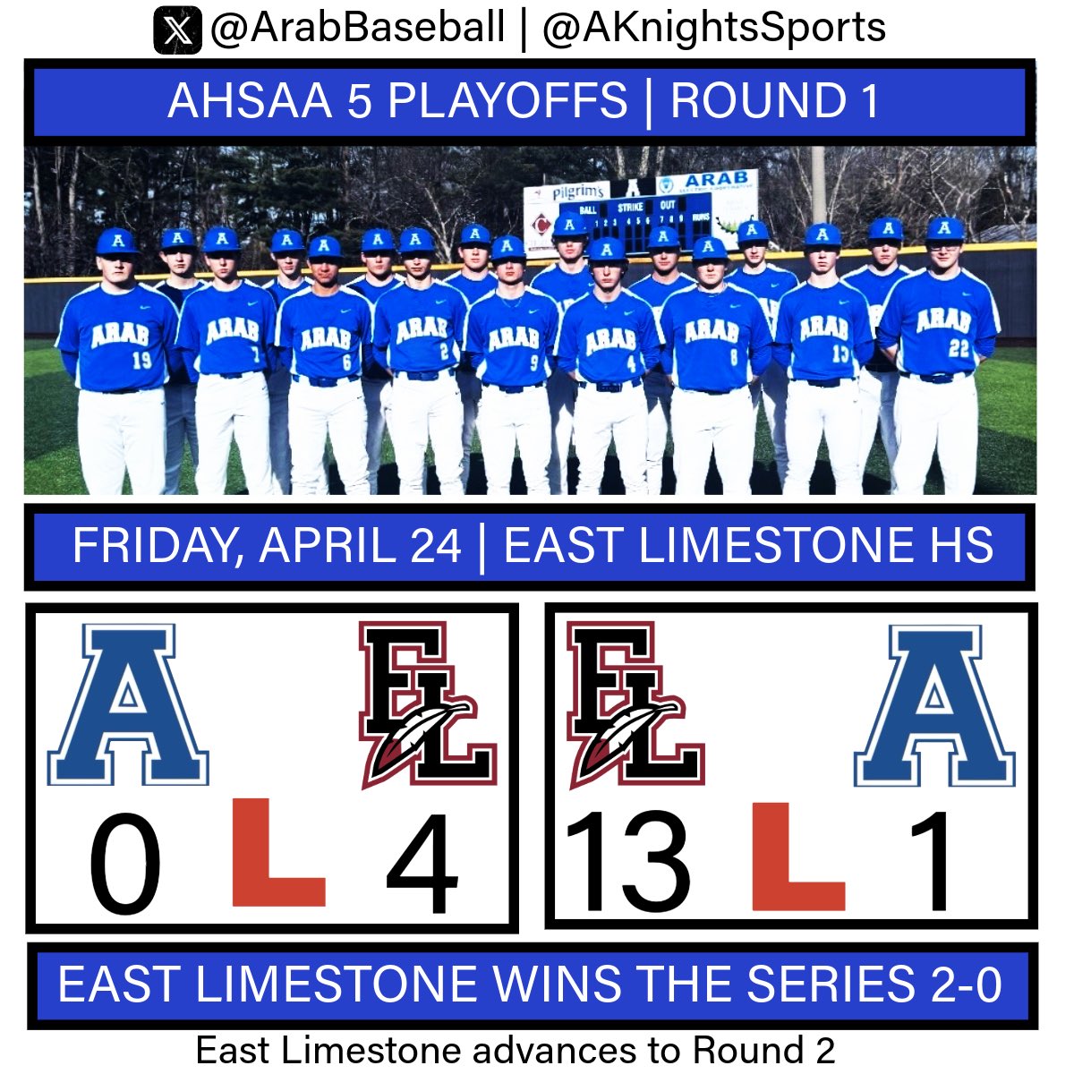 Arab High School Baseball tweet media