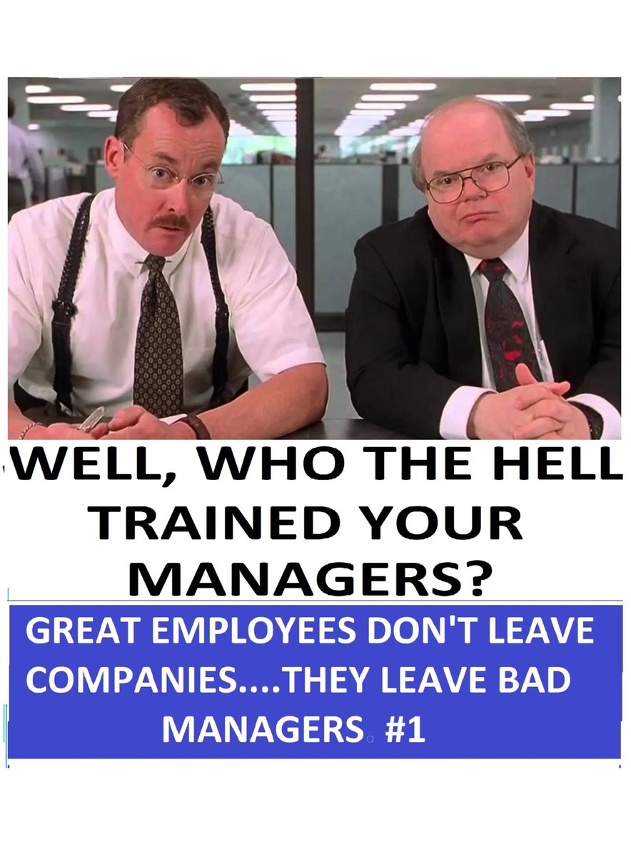 BrubakerCo11476's tweet image. HAS THIS HAPPENED TO YOU? "Great employees don't leave good companies; they leave bad managers." - Kevin Deon Norton #KansasCity #LeadershipDevelopment #MiddleManagement #BrubakerQualitycontrol