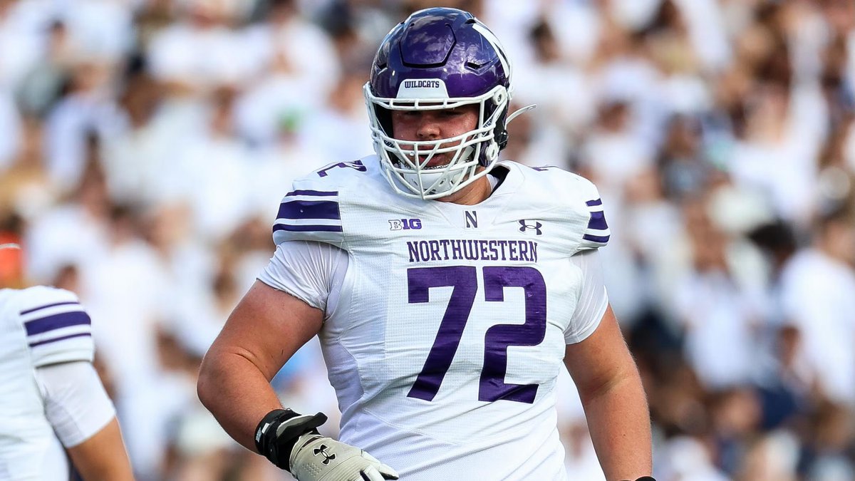 The Minnesota #Vikings are selecting Northwestern T Caleb Tiernan at pick  97.