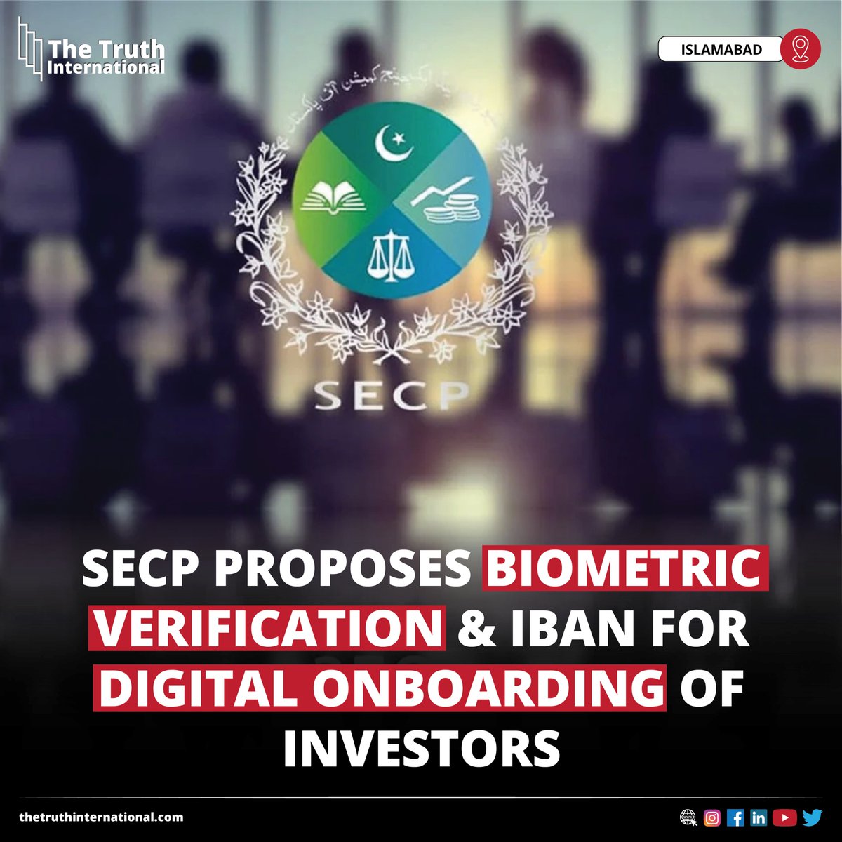 ttimagazine's tweet image. SECP Proposes Biometric Verification and IBAN for Digital Onboarding of Investors

FIND MORE: thetruthinternational.com/secp-proposes-…

#SECP #Proposes #Biometric #Verification #IBAN #Digital #Onboarding #Investors #Islamabad #TTI