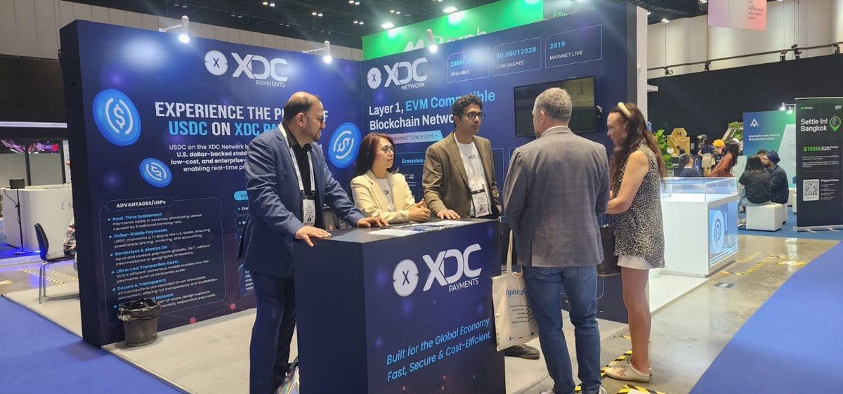 XDCPayments's tweet image. We spent the last 3 days at #Money2020 Bangkok discussing what’s next for payments:

🟢 Stablecoins are now mainstream.
🟢Multi-rail is the future.
🟢Speed will define what works.

That’s exactly what #XDCPayments is built for. Fast, secure and cost-efficient.

#XDC #XDCNetwork