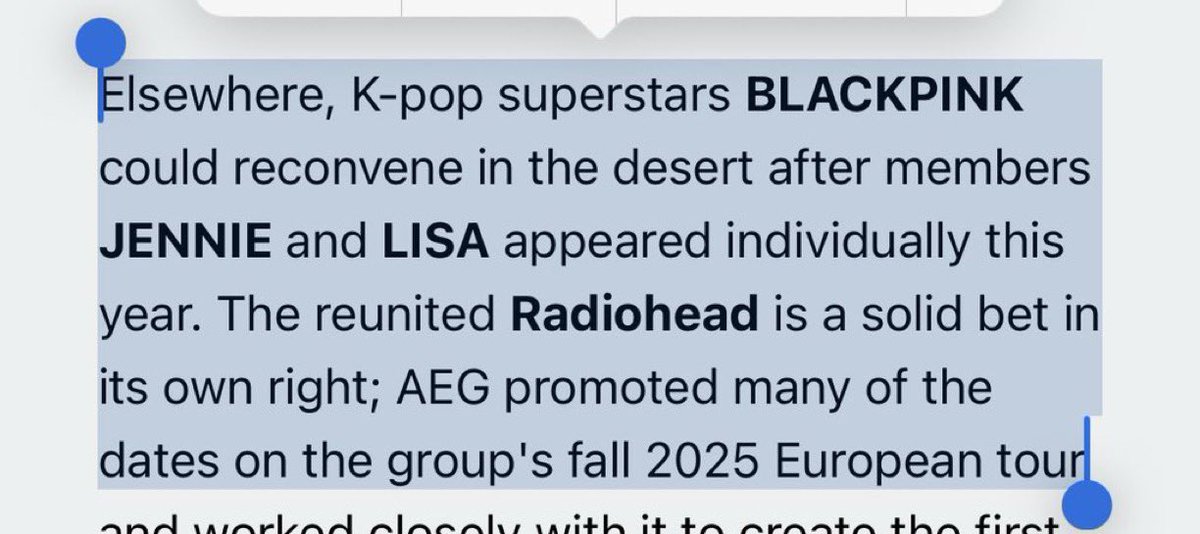 rubyrosl's tweet photo. @the_lisapopbase answer me this right now since you’re supposedly a “reputable” fanbase that NEVER lies

lisa was only mentioned because of blackpink being a potential headliner you idiot 🤣 now go ahead and block me because you know im fact checking your misinformation 😭😭😭 https://t.co/JCgvosZAFj