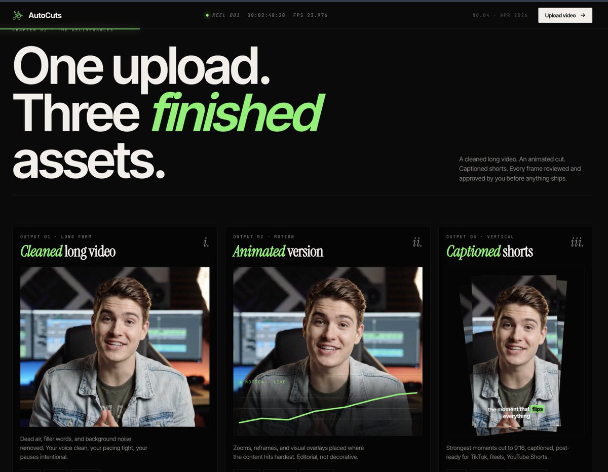Autocuts | AI video editor tweet media