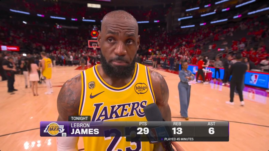 big_business_'s tweet image. LEBRON JAMES TONIGHT

👑 29 PTS
👑 13 REB
👑 6 AST
👑 3 STL
👑 1 BLK
👑 45 MIN