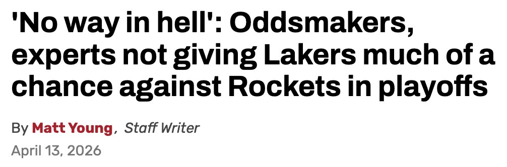 roadto81pct's tweet image. the Lakers take a 3-0 lead on the Rockets. their leader in...
- points? LeBron James (25.3 PPG)
- rebounds? LeBron James (9.7 RPG)
- assists? LeBron James (8.7 APG)