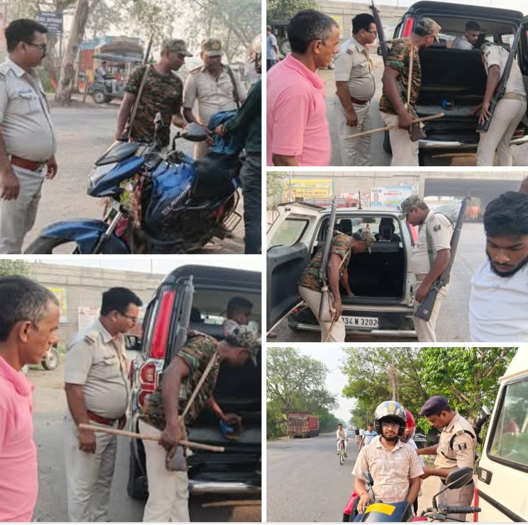 PoliceBhagalpur's tweet image. वरीय पुलिस अधीक्षक, भागलपुर के निर्देशानुसार अपराध की रोकथाम एवं सुरक्षा व्यवस्था बनाये रखने हेतु भागलपुर पुलिस द्वारा #morning Patrolling के क्रम में सभी थाना क्षेत्रों में सघन वाहन जांच की जा रही है।
@bihar_police
#vehiclecheking 
#BiharPolice 
#BhagalpurPolice