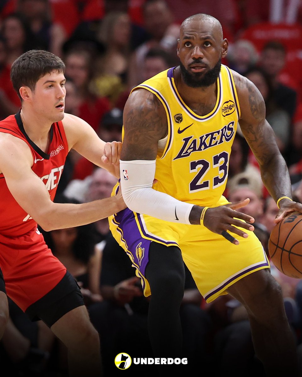 No. 1 option LeBron James through 3 games vs. the Rockets:

25.3 PPG
9.7 RPG
8.7 APG
2.0 SPG
47% ...