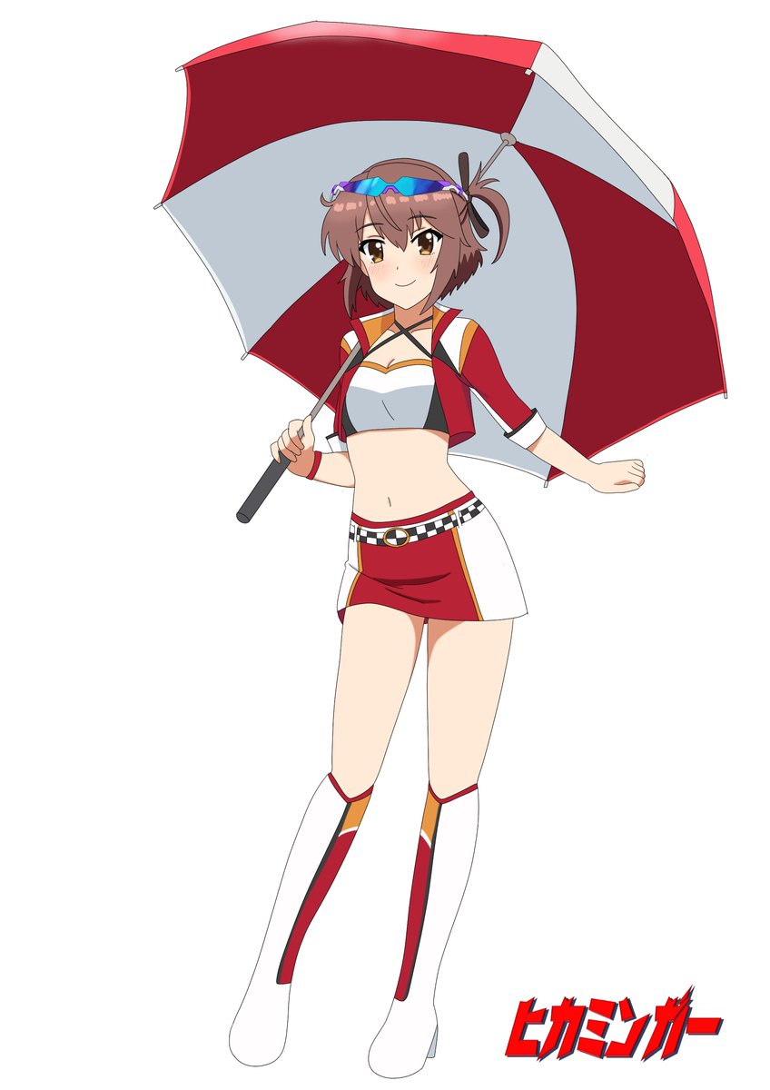 とじわん　2026年4月
お題　②レースクイーン

とじともで未実装だった可奈美ちゃんレースクイーン衣装。
配色のダサさは、私がセンスないのでご容赦いただきたいです。

作業時間は３時間ほどでした。

＃とじわん