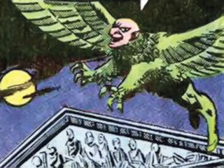 tjthehj3's tweet image. Spider-Man Villain of the Day April 24 2026 698. Legal Eagle
 #Marvel #MarvelComics #Villain #SpidermanVillain #Spiderman #Spidey #PeterParker #Trending Fact Crooked lawyer Ralph G. Fake is capable of turning into a greenish human/bird hybrid dubbed the Legal Eagle - and ran into