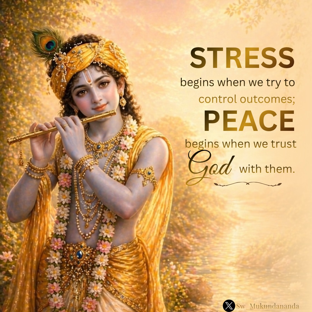 Sw_Mukundananda's tweet photo. Let go, surrender, and watch how life unfolds more beautifully than you planned.