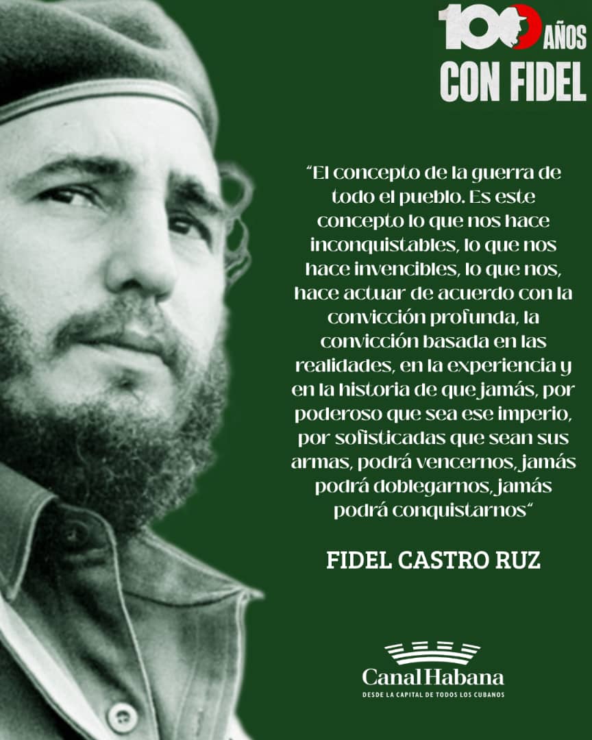 Fidel: "La lucha por la paz significa luchar por salvar a la humanidad de una destrucción apocalíptica,significa luchar por salvar a cientos de millones de vidas de hombres,de mujeres, de jóvenes, de ancianos y de niño". #LaHabanaViveEnMí