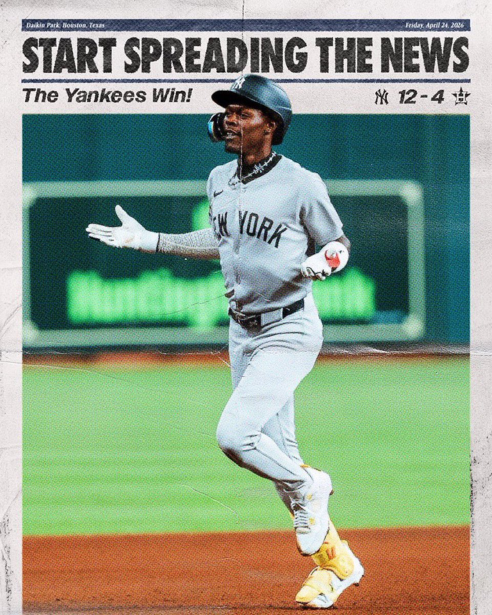 RBsSportsPlays's tweet photo. BANGGGGGGGGGG

START SPREADING THE NEWS 📰 

New York Yankees ML -150 (2 Units)✅

I CANT STOP DANCING 🕺🏻 https://t.co/LZkm00tZyF