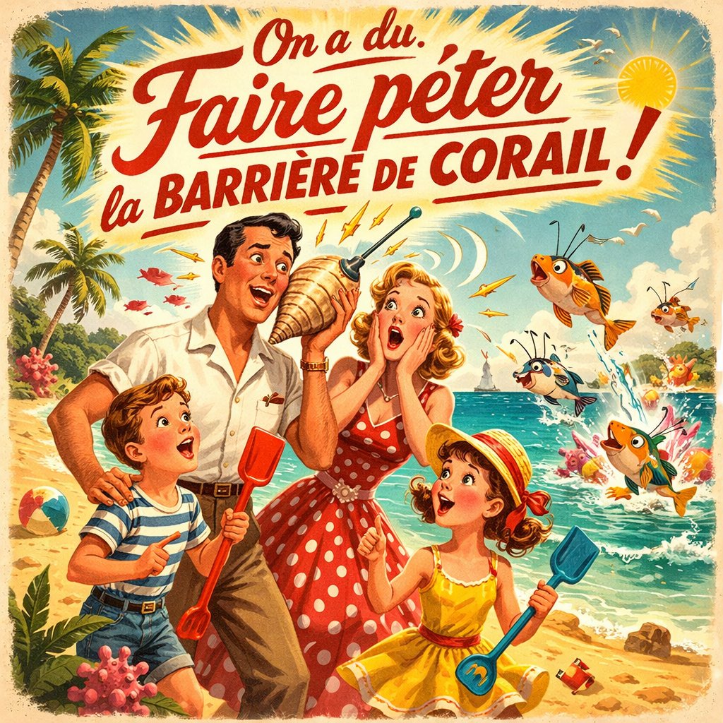 Nous nous étions rendus à la plage de l'Anse Vata pour enfin décompresser de notre vie Parisienne.

— Papa, papa ! me dit Carlito. Regarde ce coquillage, il est trop beau !

— C'est vrai qu'il est beau, répondis-je. Et tu sais ce qui est étonnant ? Si on le colle contre son