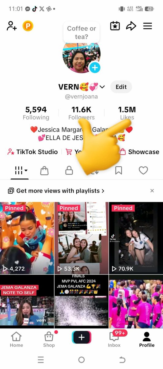 joanverbalingit's tweet image. Maraming maraming salamat po sa inyo🙏🩷followers 🥰
Godbless 🙏
#ccs #jema #jella #elladj 
 #pvl #tiktok
